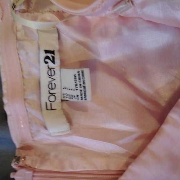 strapless pink party dress. - Picture 2 of 4